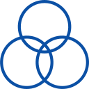 Иконка кругов объединения в формате PNG